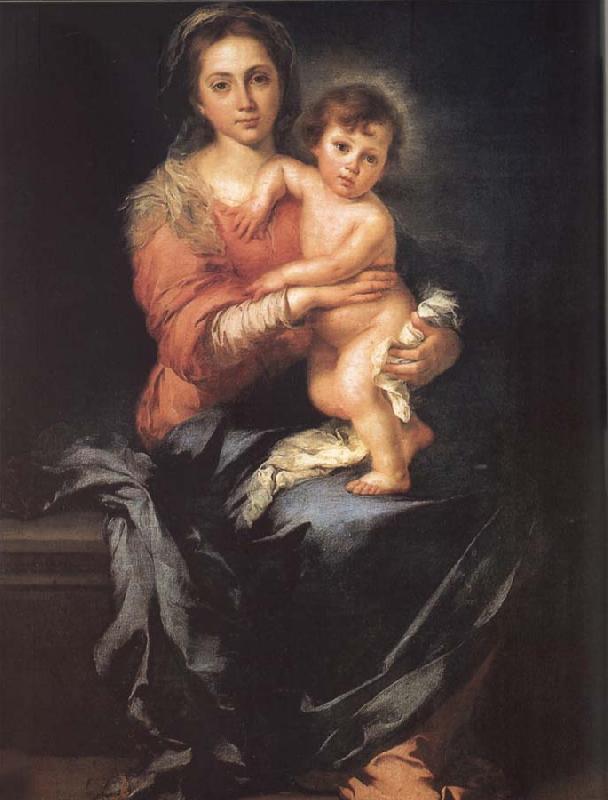 Bartolome Esteban Murillo Madonna and Child Sweden oil painting art